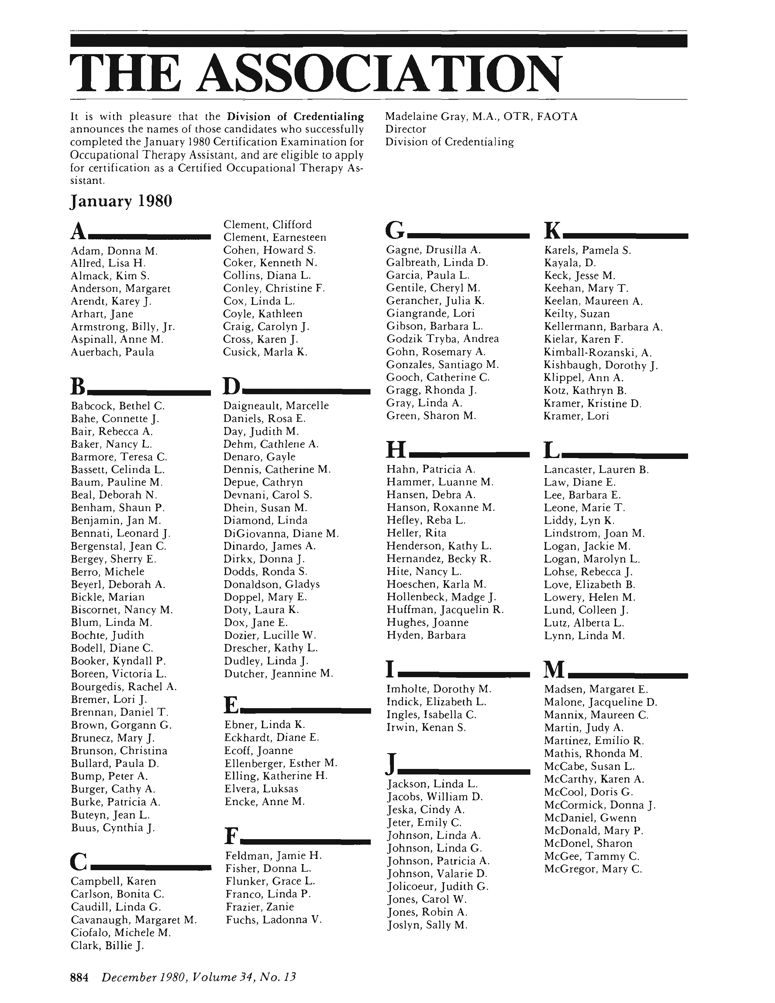 First page of January 1980