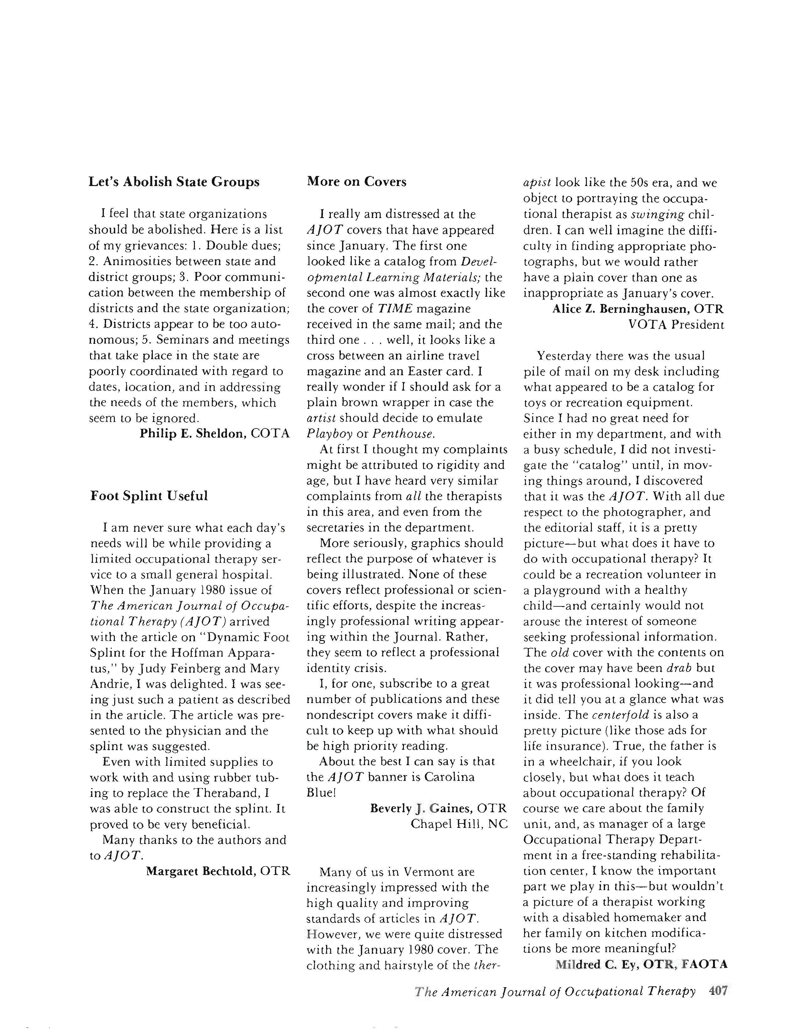 First page of Foot Splint Useful