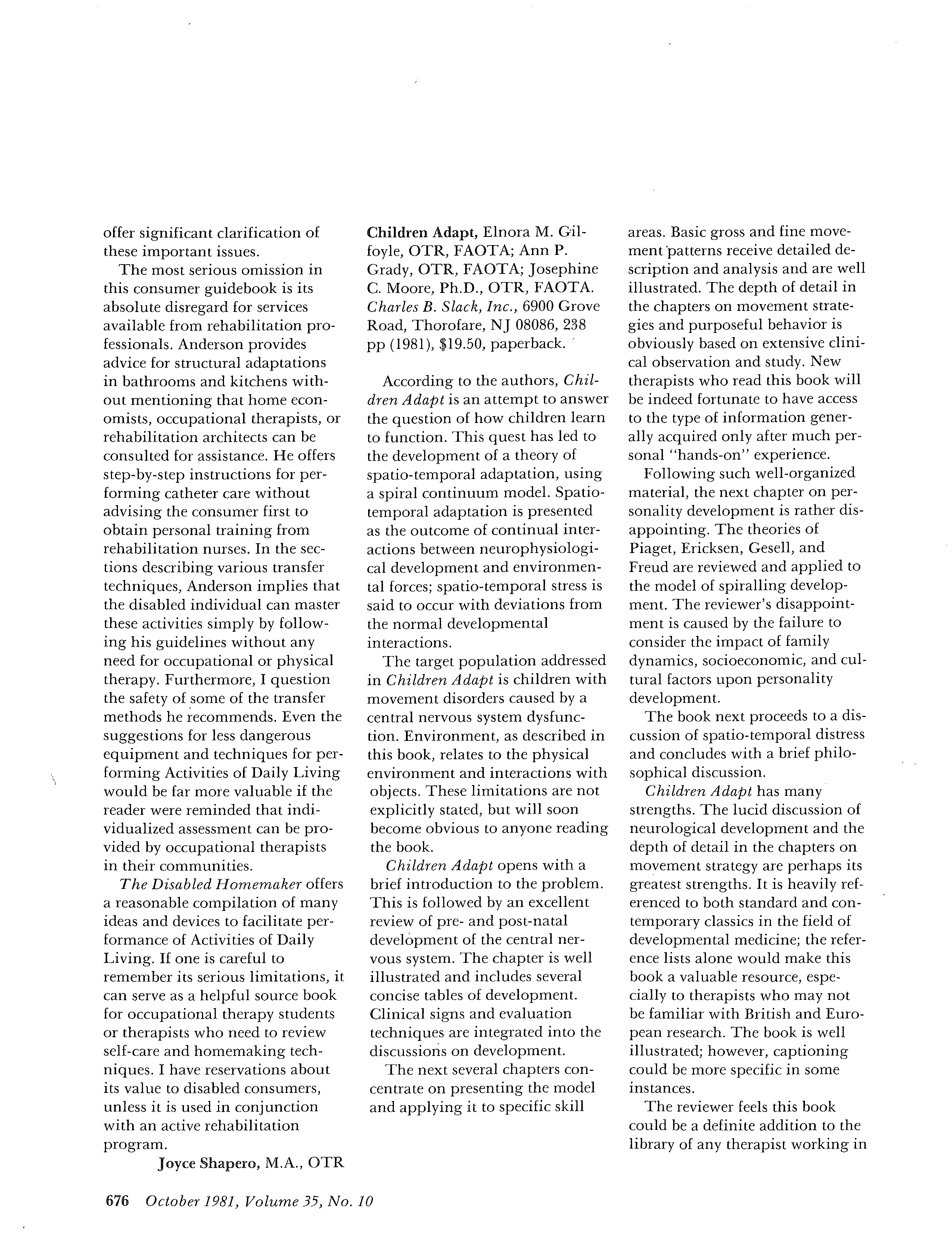 First page of Children Adapt
