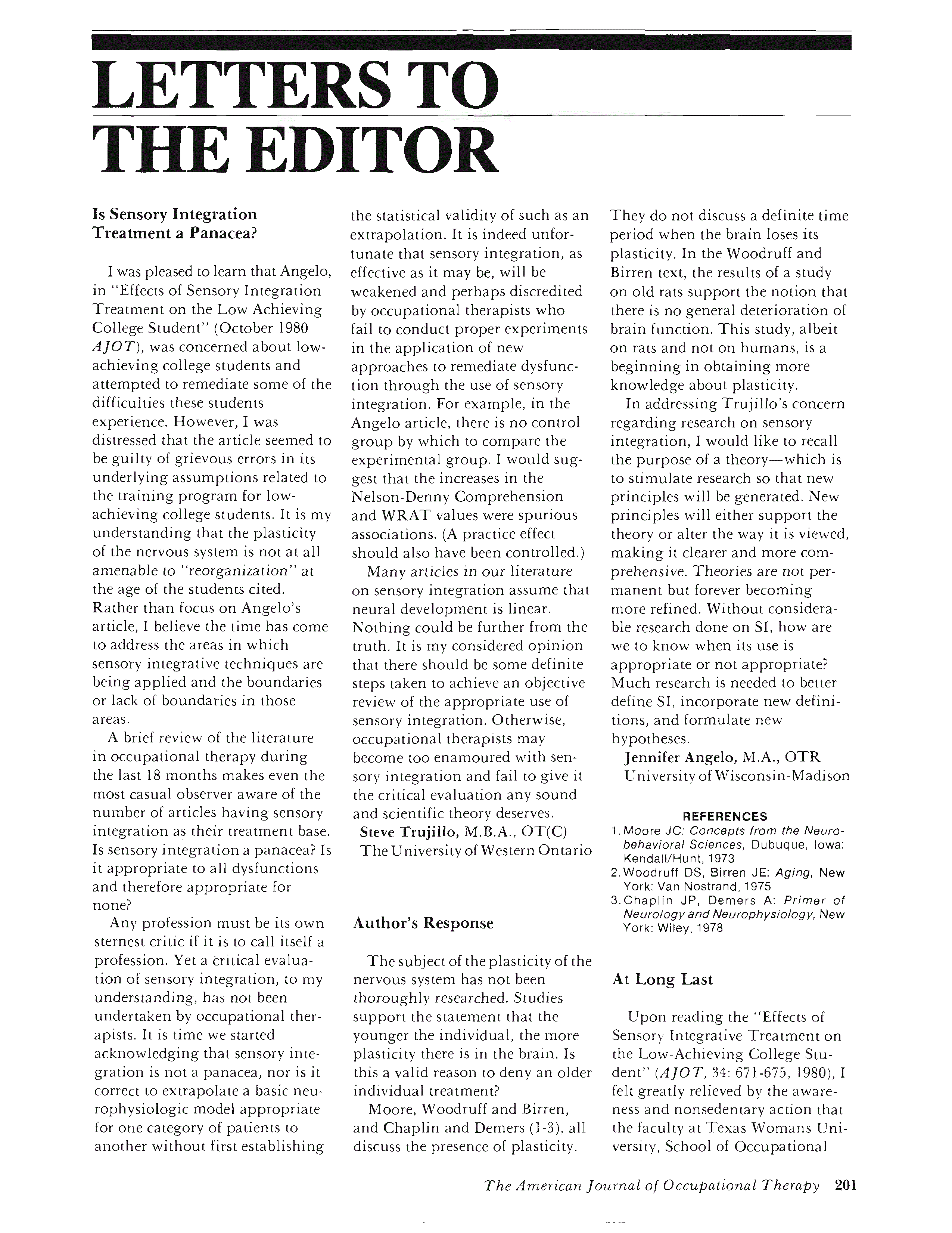 First page of At Long Last