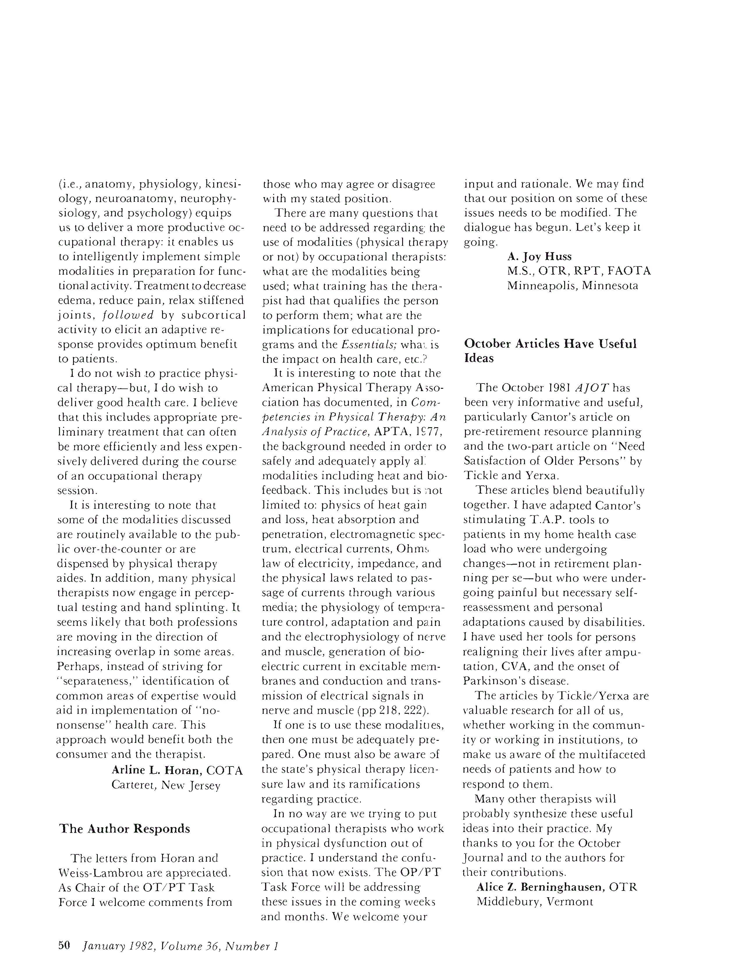 October Articles Have Useful Ideas The American Journal of