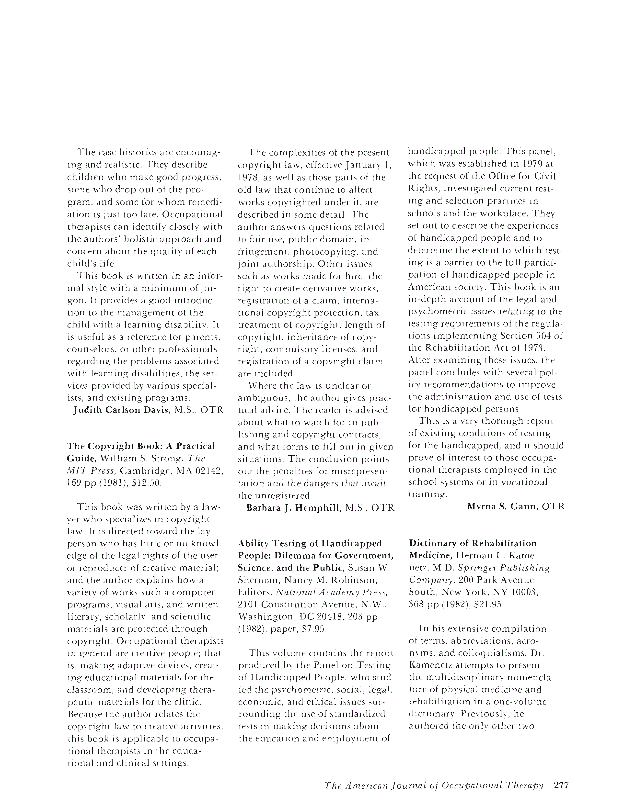 First page of The Copyright Book: A Practical Guide