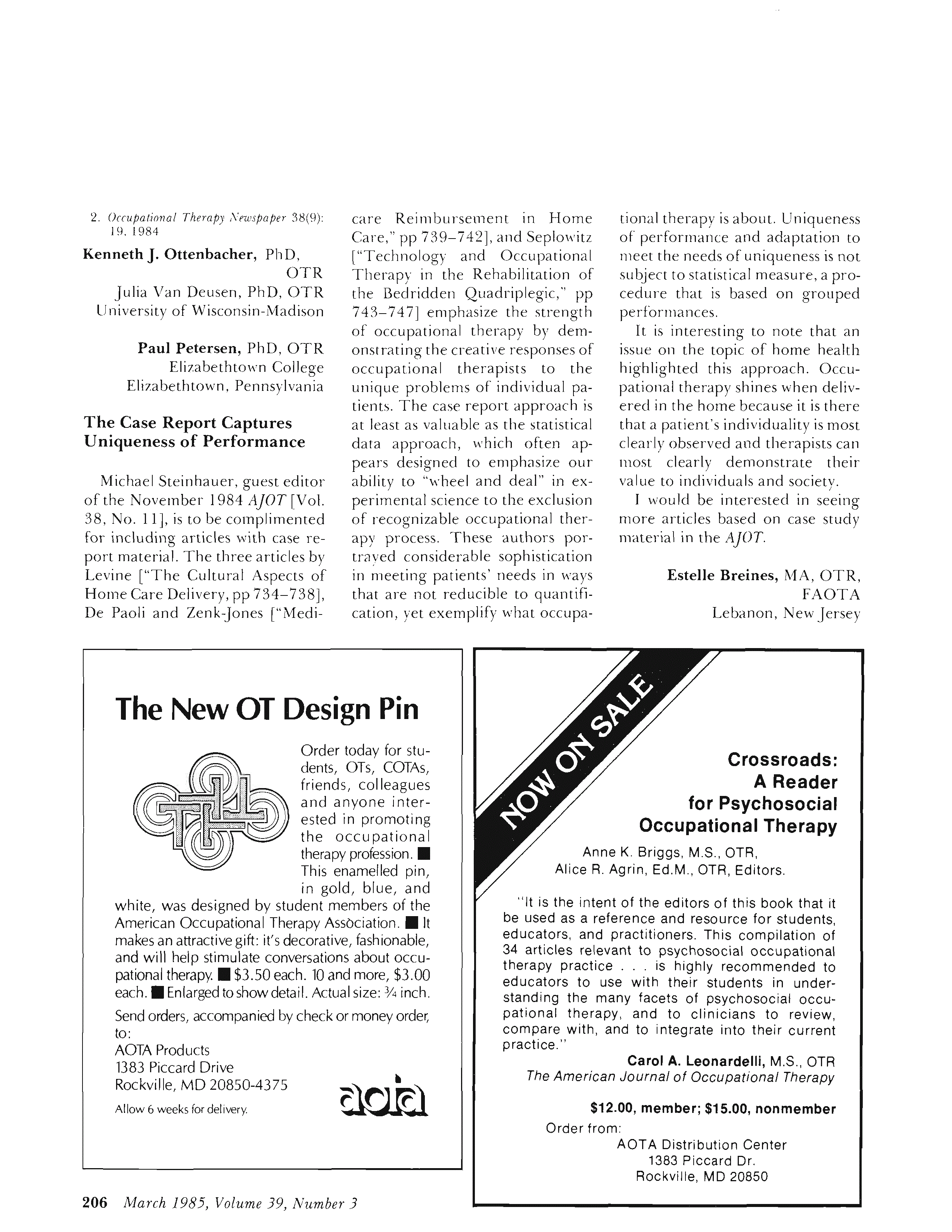 First page of The Case Report Captures Uniqueness of Performance