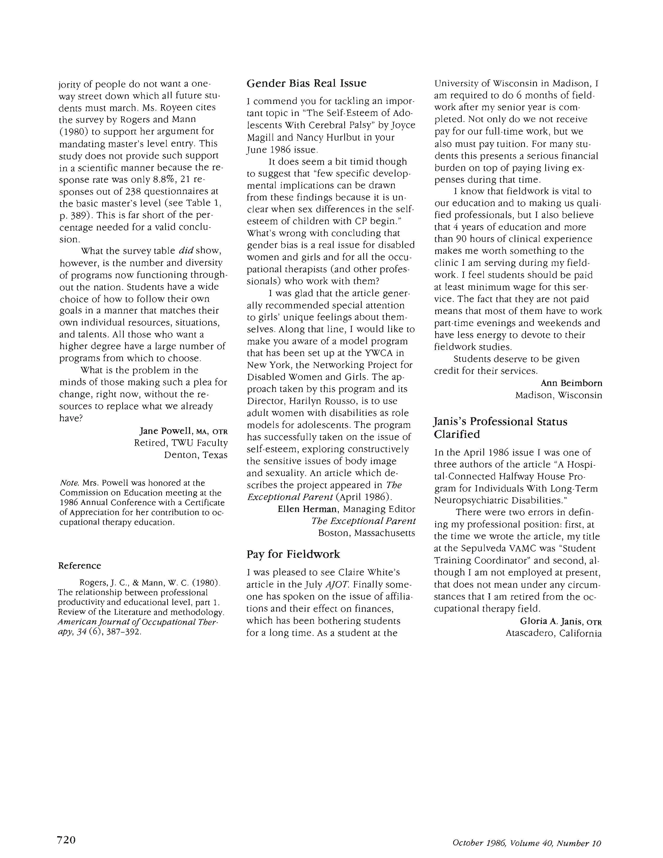 First page of Gender Bias Real Issue