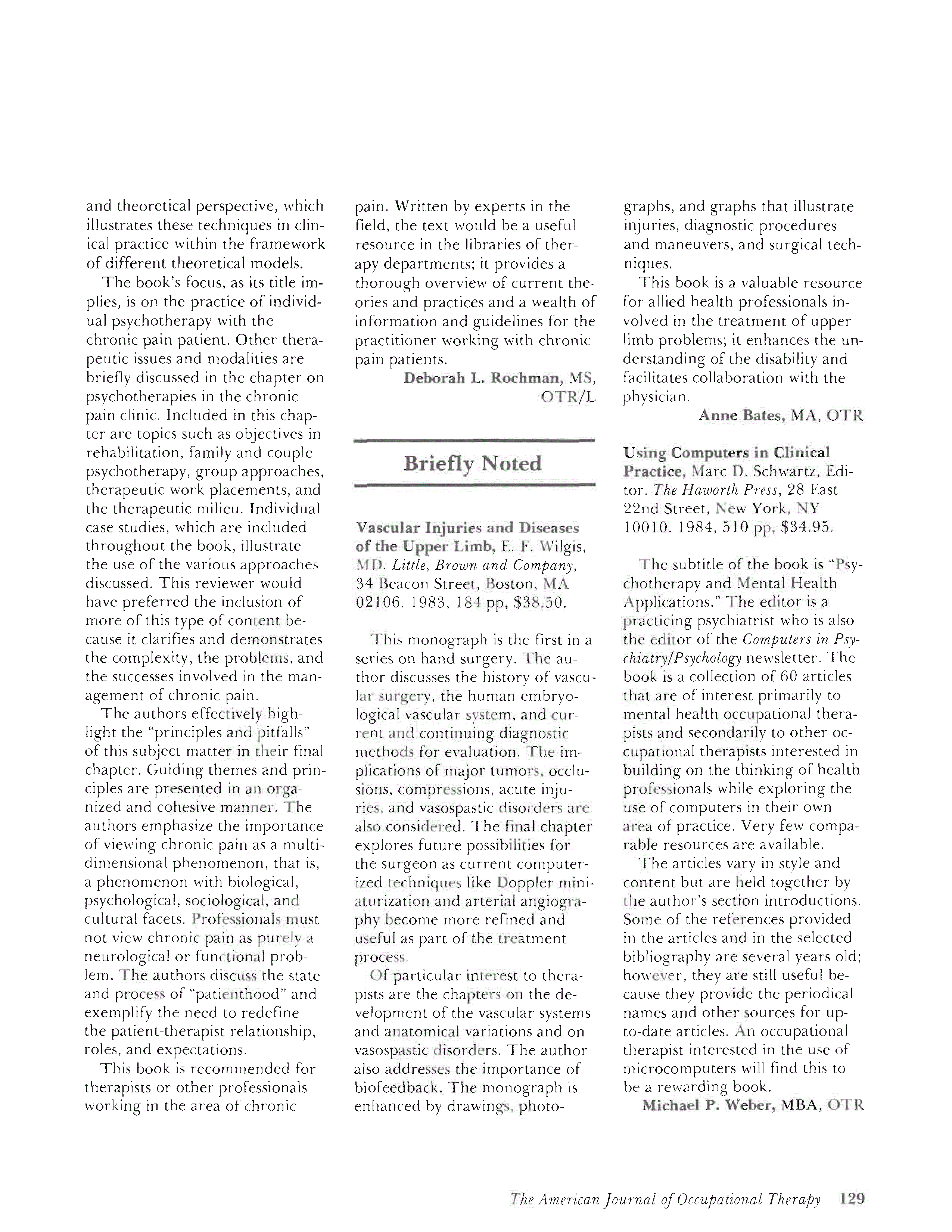 First page of Using Computers in Clinical Practice
