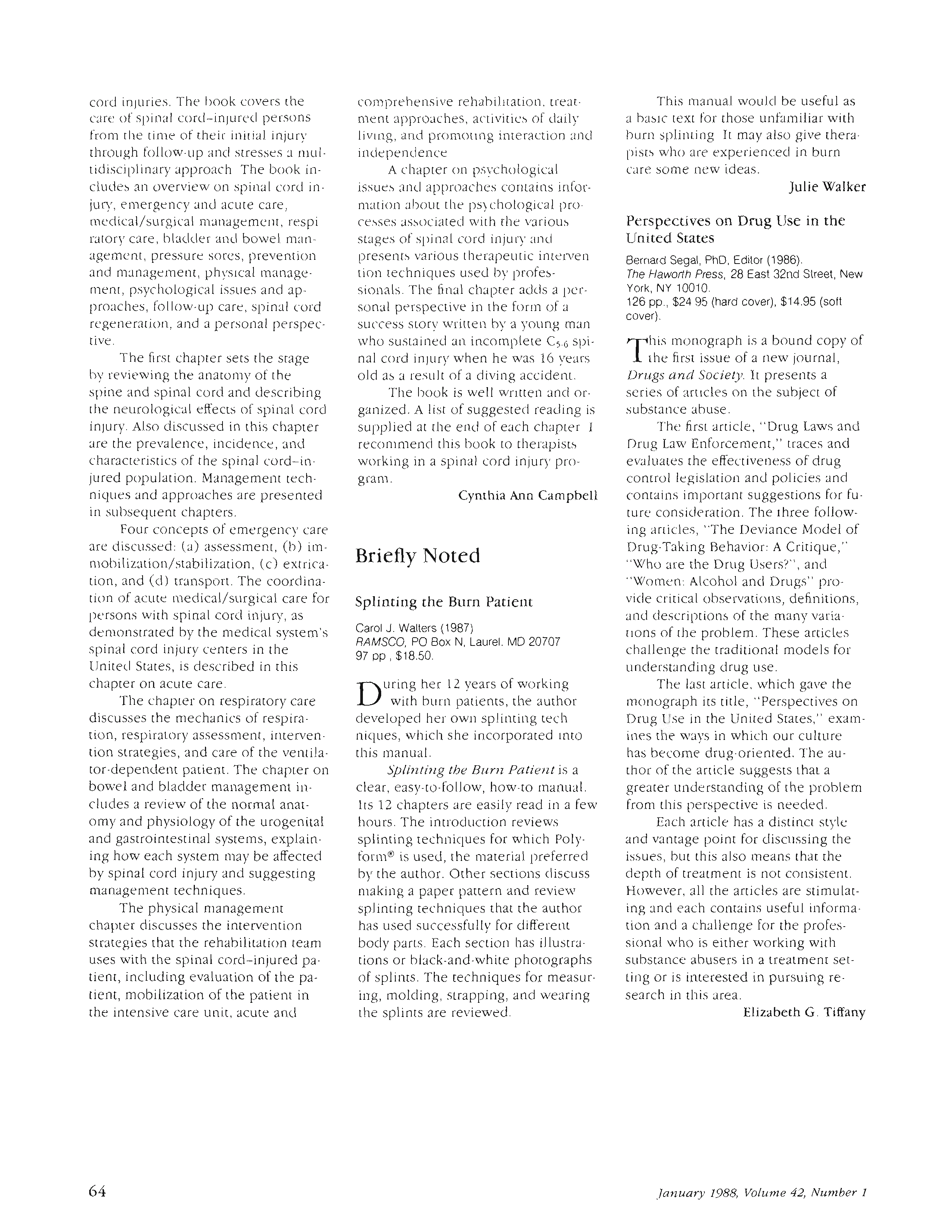 First page of Briefly Noted