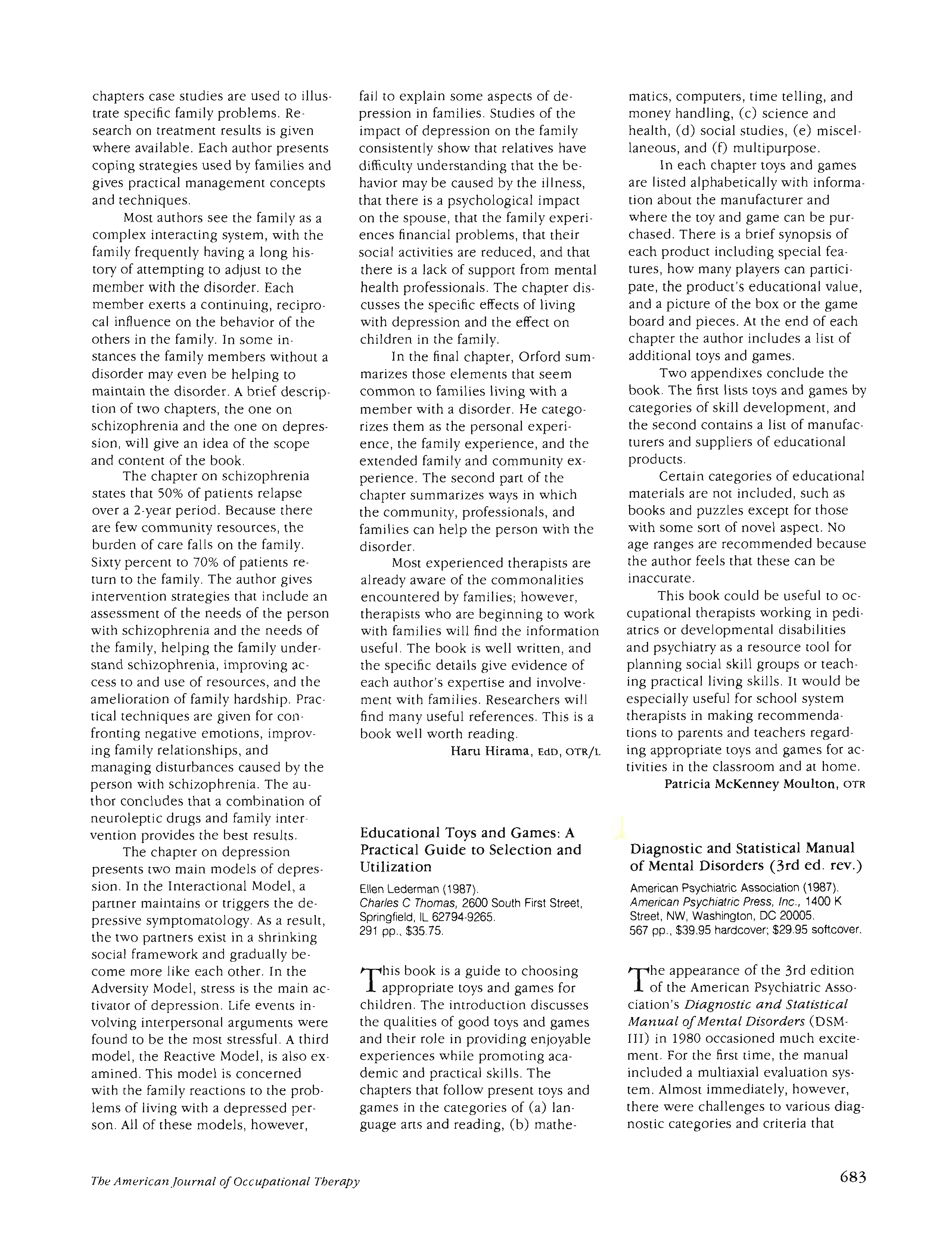 First page of Educational Toys and Games: A Practical Guide to Selection and Utilization