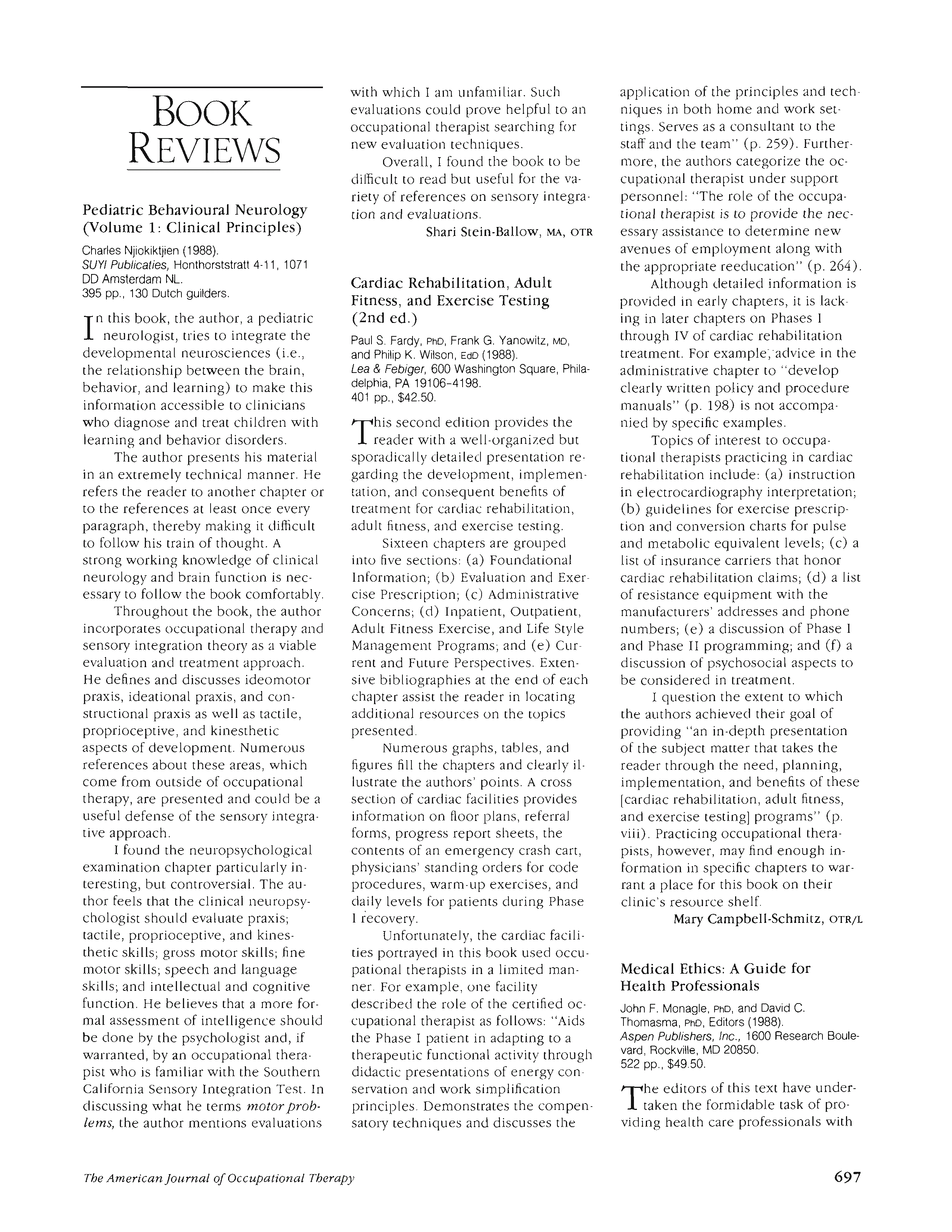 First page of Cardiac Rehabilitation, Adult Fitness, and Exercise Testing (2nd ed.)