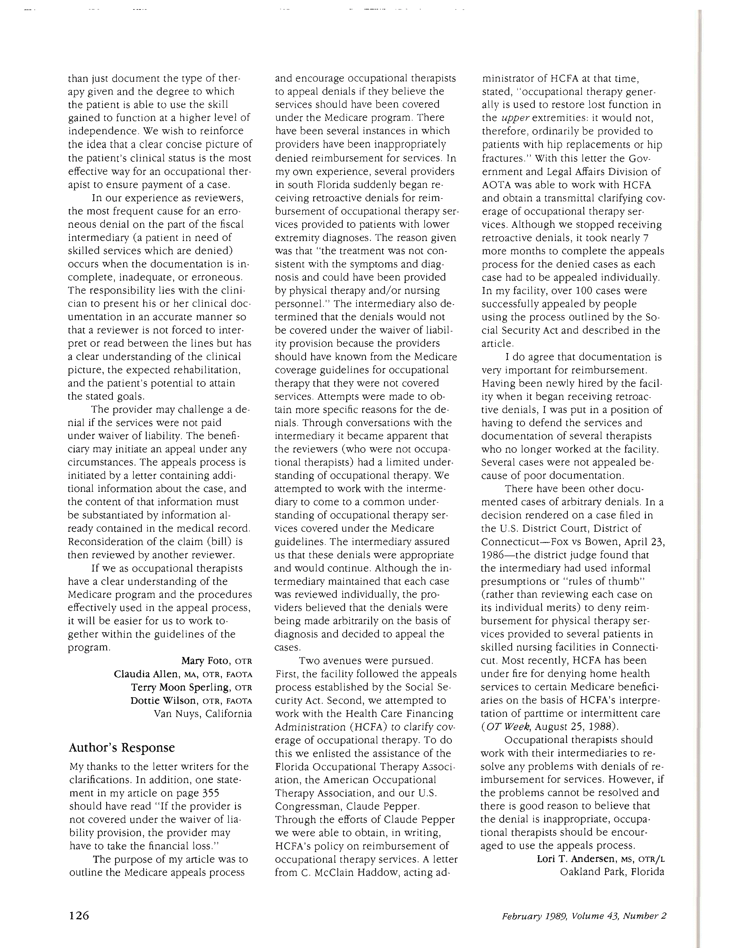 First page of Author’s Response