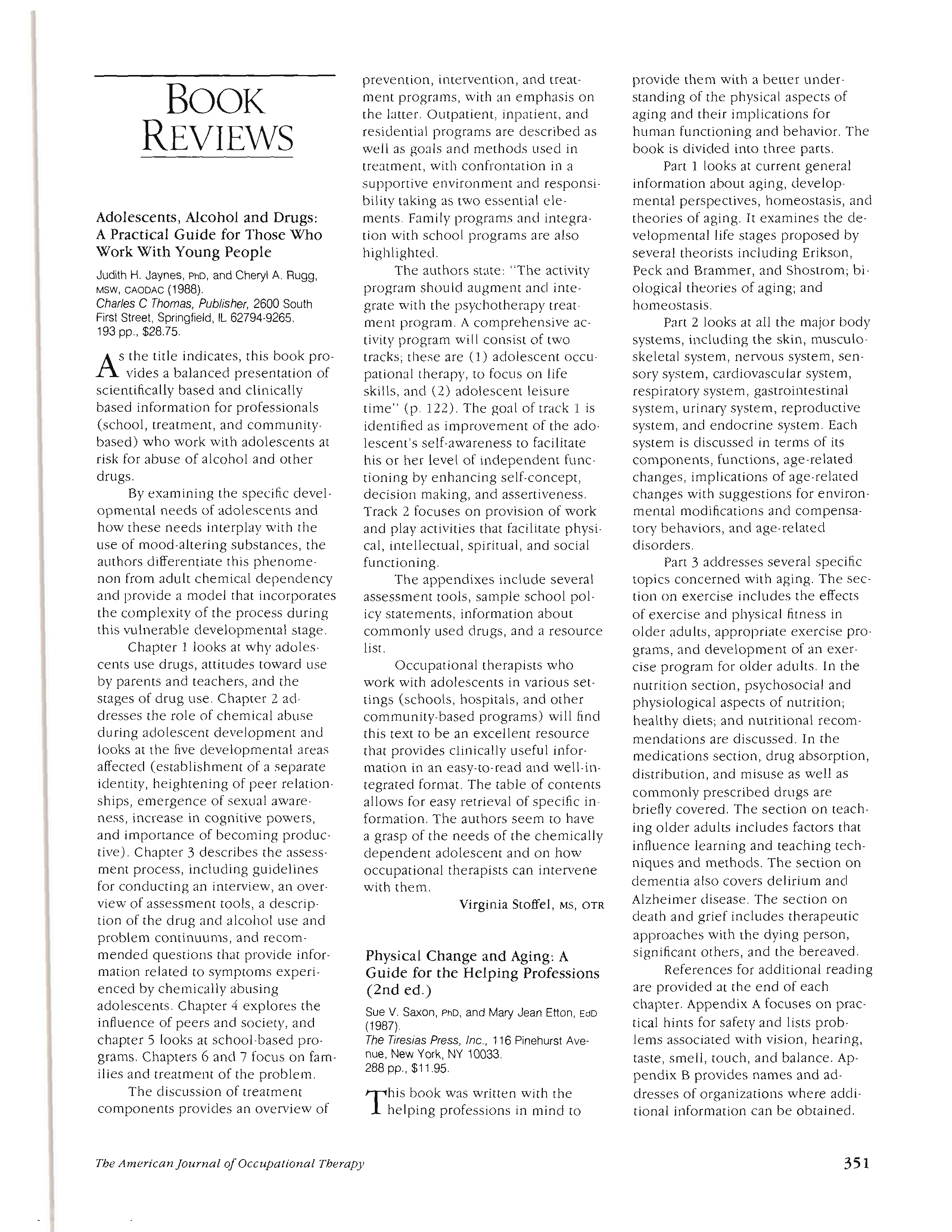 First page of Adolescents, Alcohol and Drugs: A Practical Guide for Those Who Work With Young People
