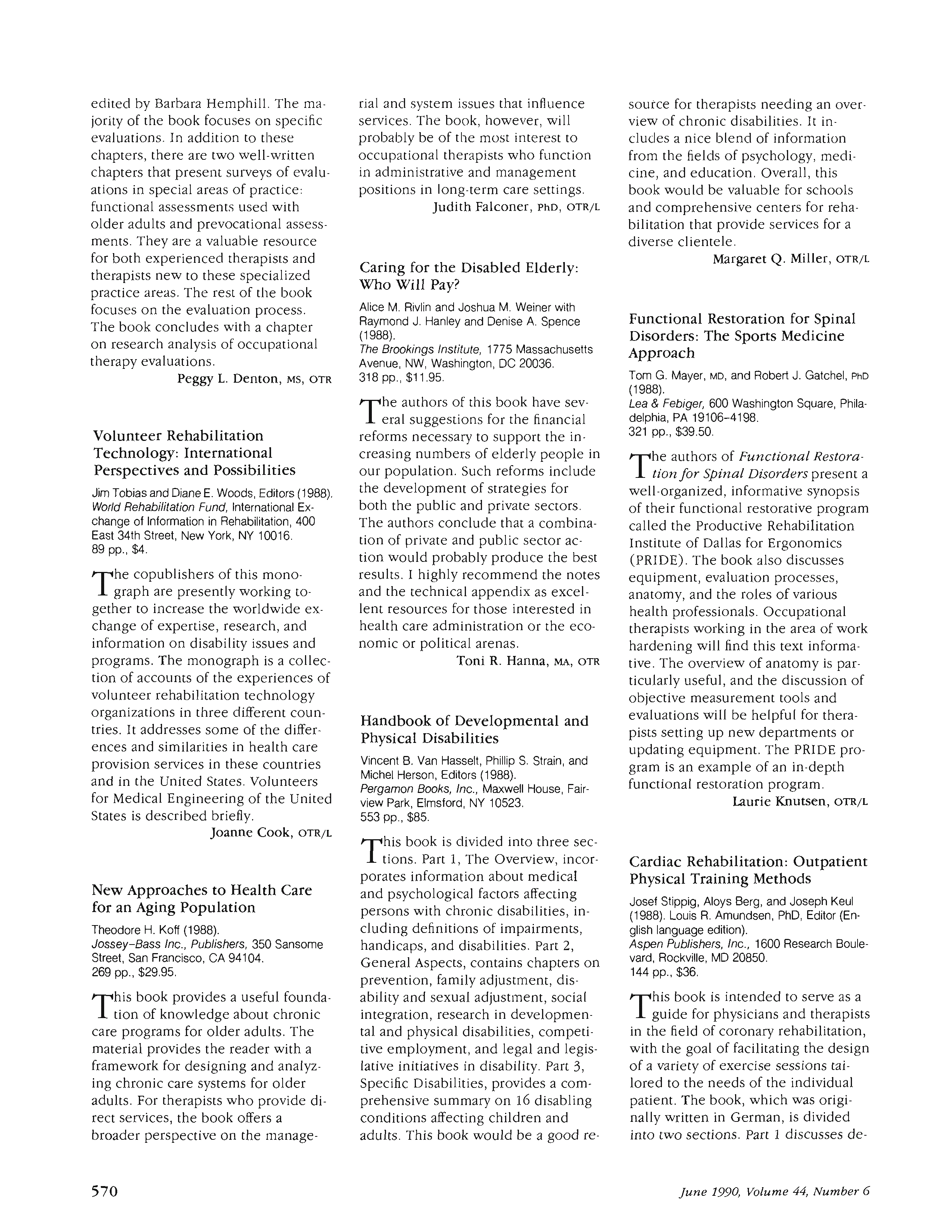 First page of Cardiac Rehabilitation: Outpatient Physical Training Methods