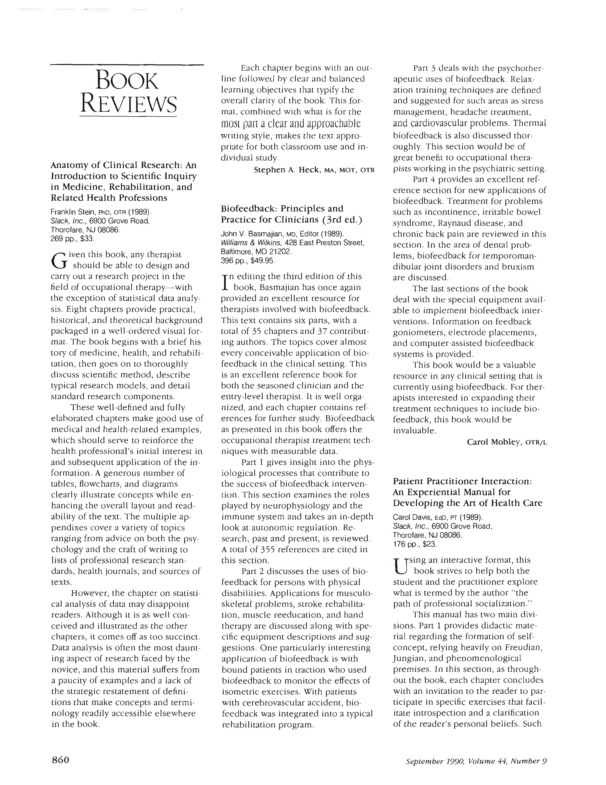 First page of Anatomy of Clinical Research: An Introduction to Scientific Inquiry in Medicine, Rehabilitation, and Related Health Professions