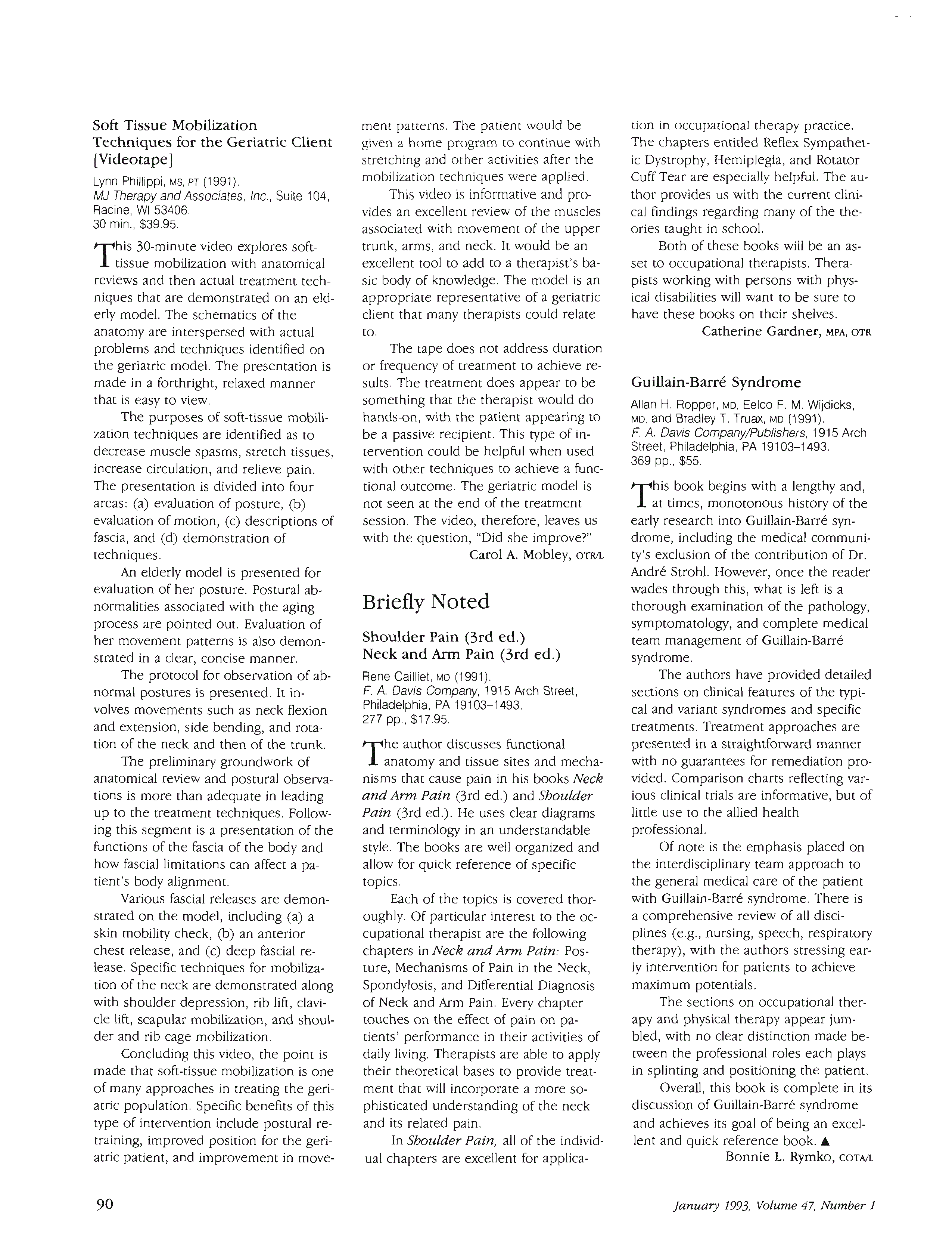 First page of Guillain-Barré Syndrome