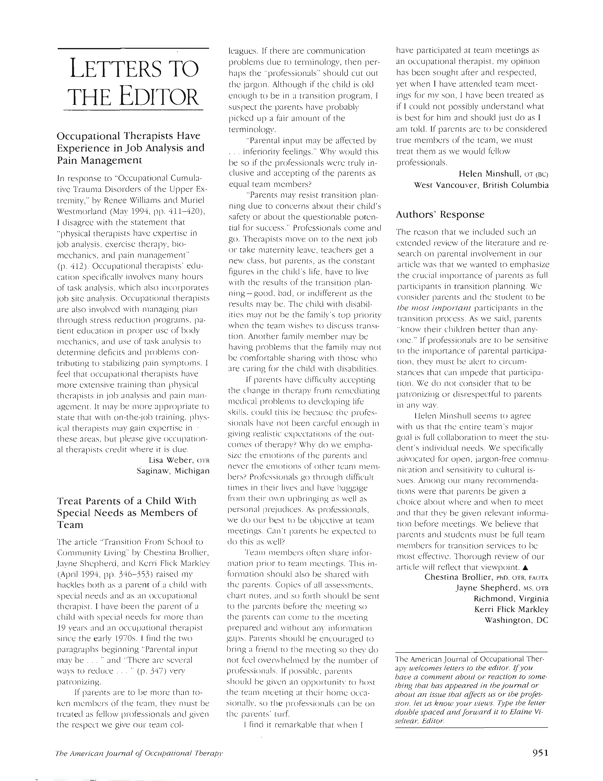 First page of Authors’ Response