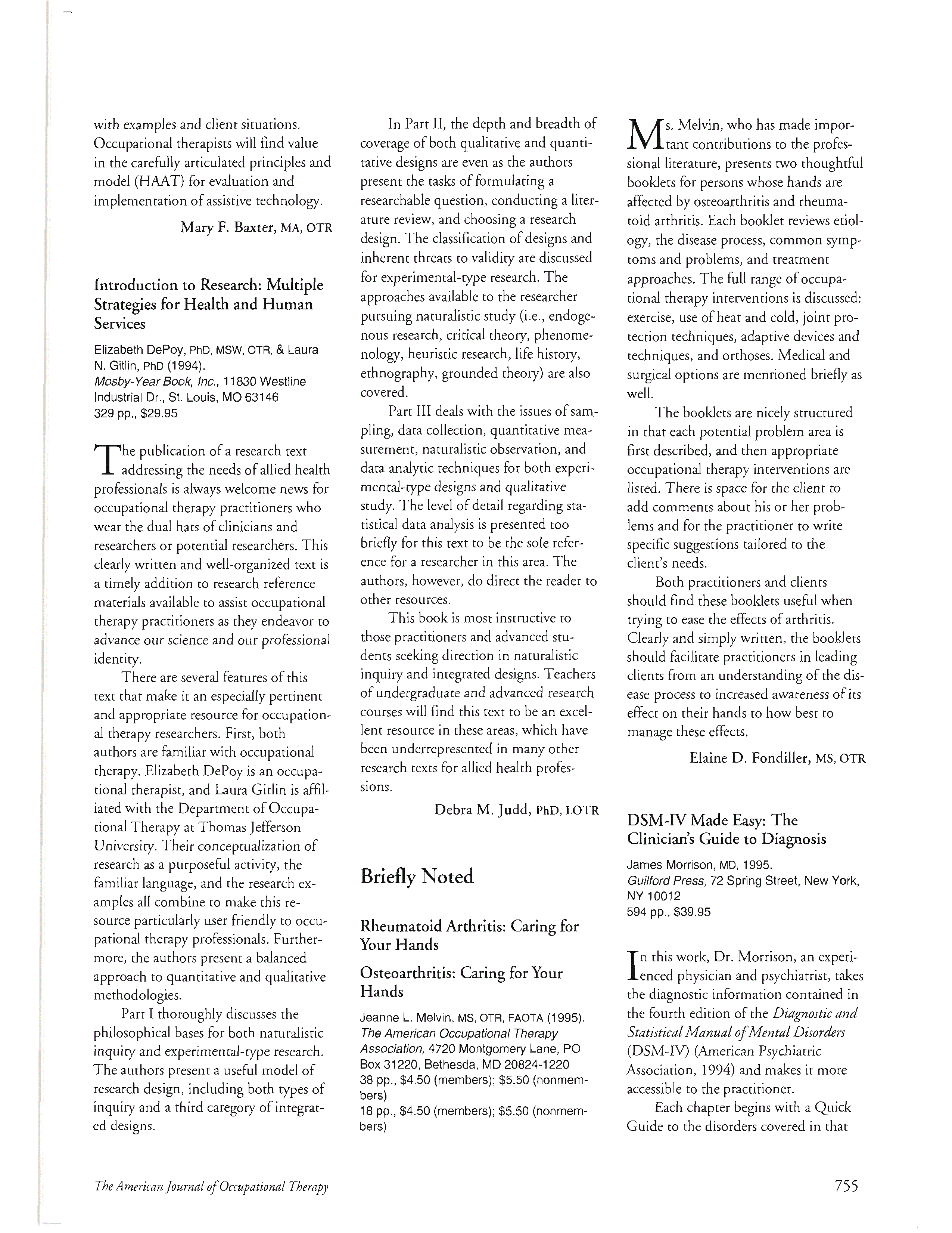 First page of Briefly Noted
