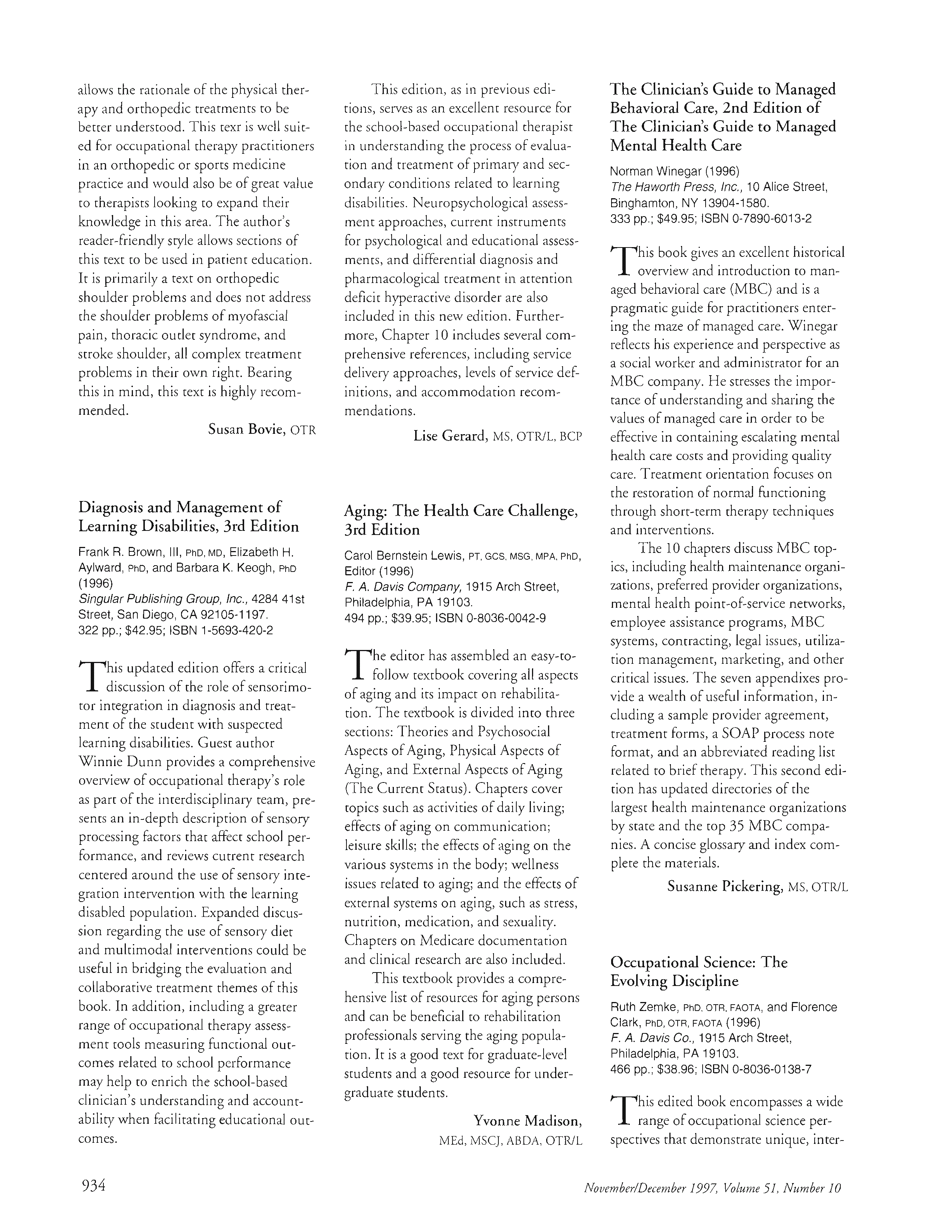 Occupational Science: The Evolving Discipline | The American Journal of ...