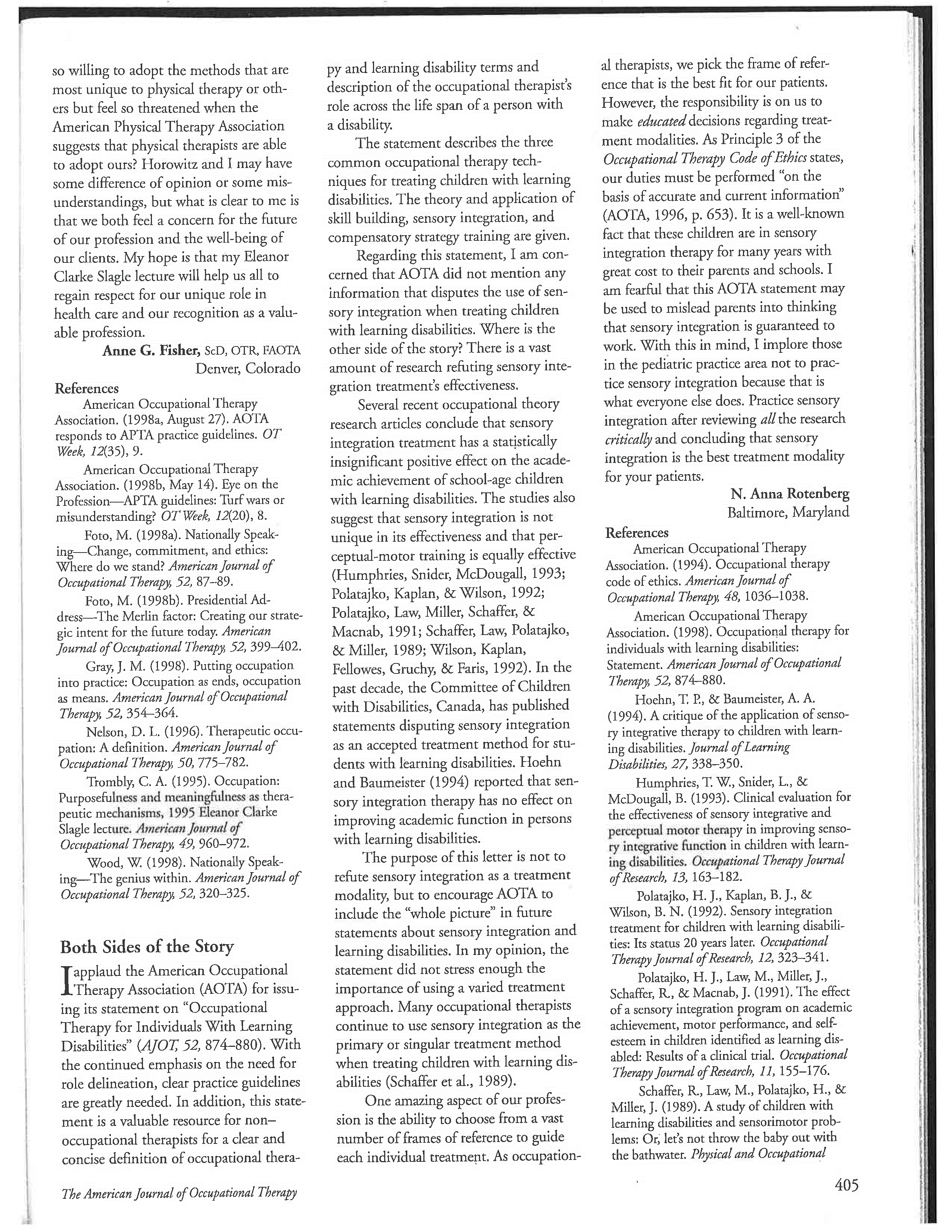 First page of Both Sides of the Story
