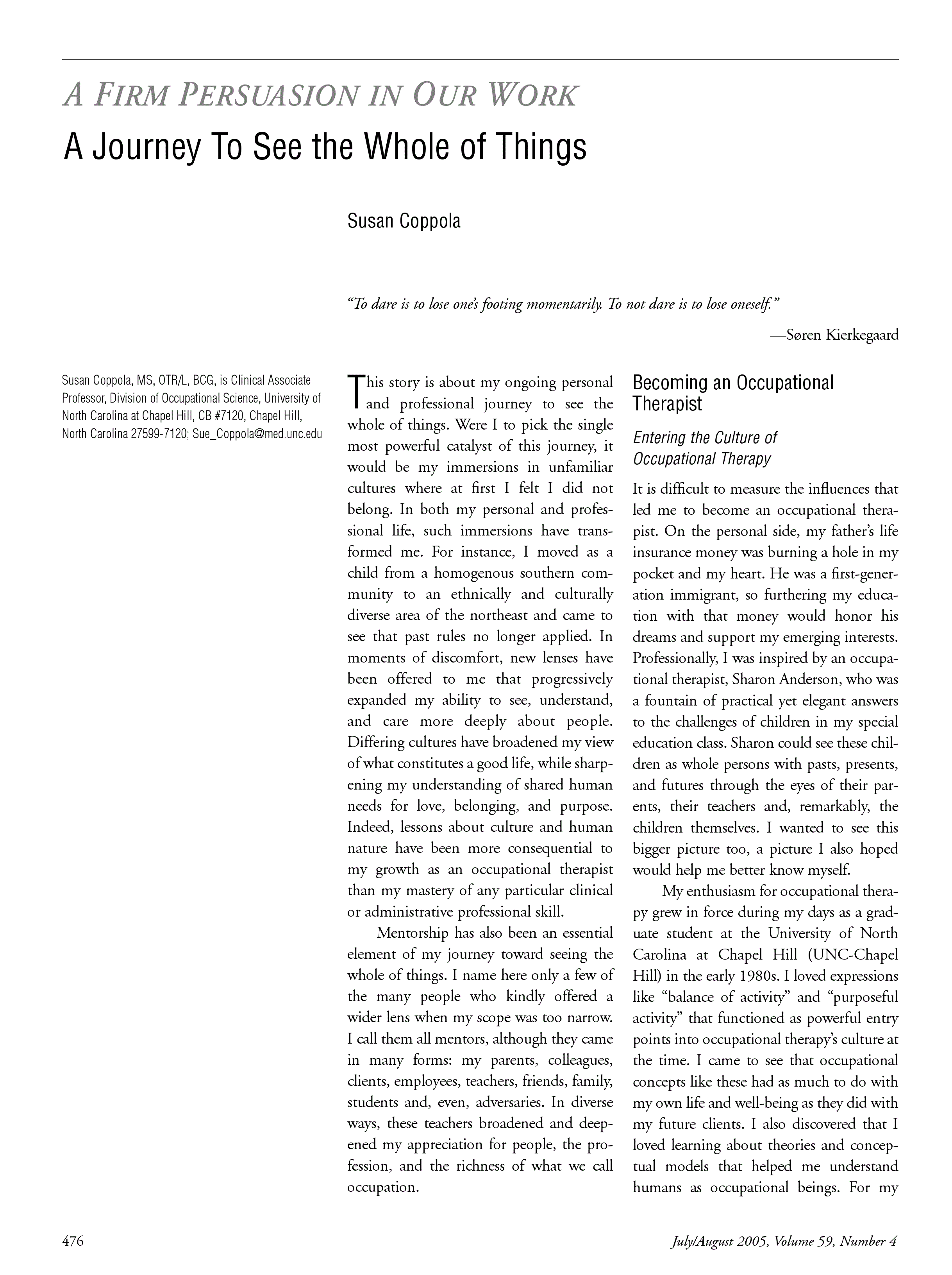 First page of A Journey To See the Whole of Things
