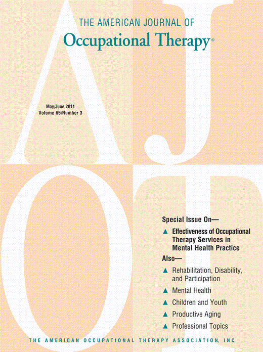 The American Journal of Occupational Therapy Cover Image for Volume 65, Issue 2
