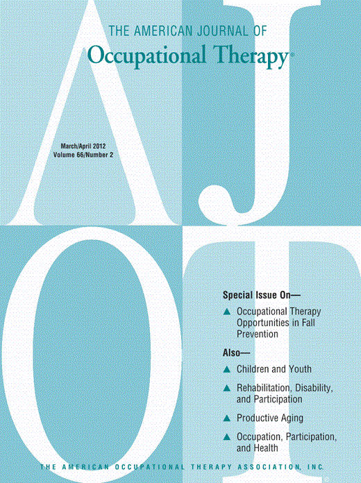 The American Journal of Occupational Therapy Cover Image for Volume 66, Issue 2
