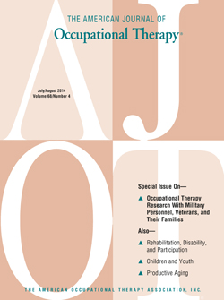 The American Journal of Occupational Therapy Cover Image for Volume 68, Issue 4