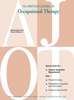 The American Journal of Occupational Therapy Cover Image for Volume 68, Issue 5
