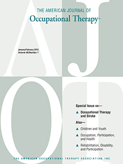 The American Journal of Occupational Therapy Cover Image for Volume 69, Issue 1