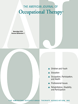 The American Journal of Occupational Therapy Cover Image for Volume 69, Issue 2