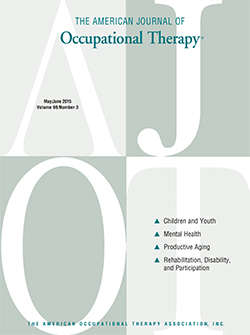 The American Journal of Occupational Therapy Cover Image for Volume 69, Issue 3