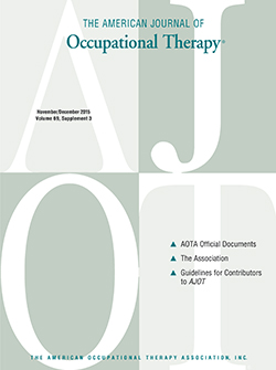 The American Journal of Occupational Therapy Cover Image for Volume 69, Issue Supplement_3
