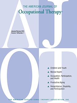 The American Journal of Occupational Therapy Cover Image for Volume 70, Issue 1