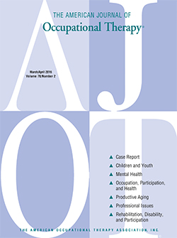 The American Journal of Occupational Therapy Cover Image for Volume 70, Issue 2