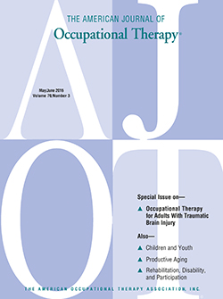 The American Journal of Occupational Therapy Cover Image for Volume 70, Issue 3