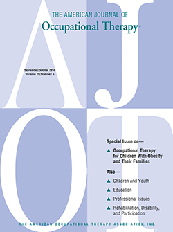 The American Journal of Occupational Therapy Cover Image for Volume 70, Issue 5