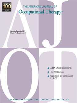The American Journal of Occupational Therapy Cover Image for Volume 71, Issue Supplement_2
