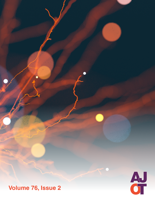 The American Journal of Occupational Therapy Cover Image for Volume 76, Issue 2