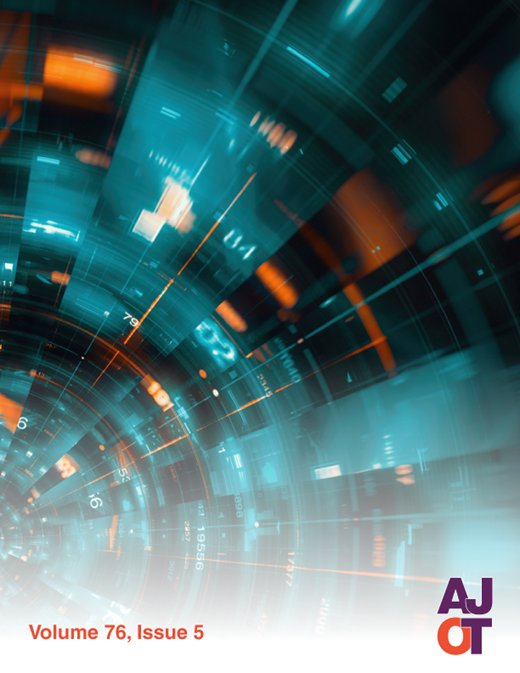 The American Journal of Occupational Therapy Cover Image for Volume 76, Issue 5
