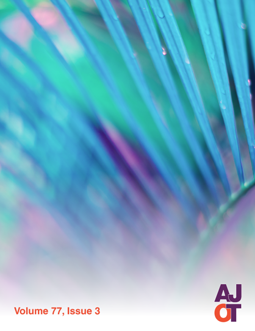 The American Journal of Occupational Therapy Cover Image for Volume 77, Issue 3