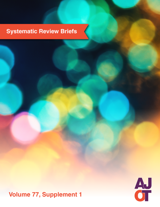 The American Journal of Occupational Therapy Cover Image for Volume 77, Issue Supplement 1