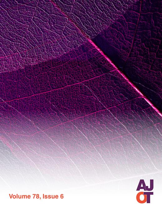 The American Journal of Occupational Therapy Cover Image for Volume 78, Issue 6