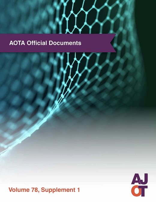 The American Journal of Occupational Therapy Cover Image for Volume 78, Issue Supplement 1